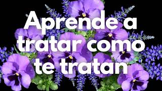 🦋 Un Sabio alguna vez dijo Aprende a tratar como te tratan y a dar la misma importancia que te dan [upl. by Gombach]