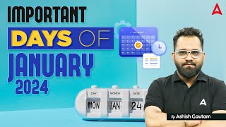 January 2024 Important Days and Themes  January Current Affairs 2024  Adda247 [upl. by Tebazile]