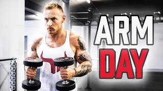 ARM WORKOUT mit Hanteln Zuhause  Trainiere Bizeps amp Trizeps mit diesen Kurzhantel Übungen daheim [upl. by Nieberg]