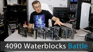 Seven 4090 Waterblocks backtoback comparison [upl. by Uhthna573]