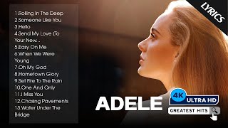 Top 20 ADELE Songs  ADELE Best Songs Playlist Popular English Music Playlist [upl. by Schwenk]