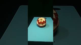 Satisfying red apple fruit carving skills fruitcutting fruitcarving short [upl. by Dde882]