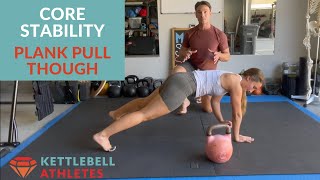 Core Stability Kettlebell Plank Pull Through [upl. by Fedak]