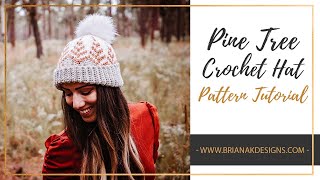 Pine Fair Isle Crochet Hat Pattern [upl. by Arlie]