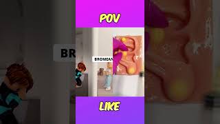 MI PEQUEÑA HERMANA LOCA EN ROBLOXPARTE 4😲😳 shorts roblox adoptme robloxshorts [upl. by Nerha]