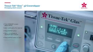 Tissue Tek Glas g2 Glass Coverslipper Changing alarm sound [upl. by Kelwin89]