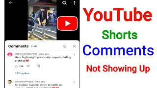 How to Fix YouTube Shorts Comments Not Showing Up  YouTube Shorts Comments Aren’t Showing Up [upl. by Friedlander898]