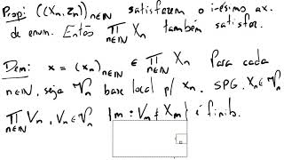 Topologia Produto axiomas de enumerabilidade [upl. by Gauthier]