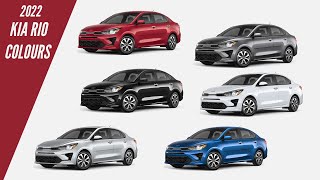 2022 Kia Rio Sedan  All Colour Options  Images  AUTOBICS [upl. by Ireg600]