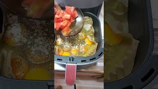 Air Fryer Egg Omelette Easy Breakfast shorts shortsvideo airfryer [upl. by Timrek160]