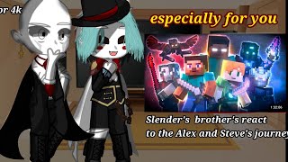 Slenders brothers react to the Alex and Steves journeypart 11sorrydisclaimermy augoodluck❤️ [upl. by Kieryt112]