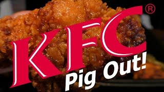 ASMR Eating KFCs Nashville Hot Chicken 20 No talking Pig out [upl. by Epner]