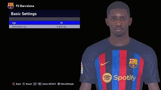 PES 2017 Ousmane Dembélé Face FC Barcelona Best Patch [upl. by Faria]