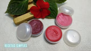 Cómo hacemos un BÁLSAMO LABIAL CON COLOR  Recetas simplesCosmetica Natural [upl. by Etnomed]