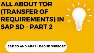 TOR Transfer Of Requirements Part2  TRANSFER OF REQUIREMENTS IN SAP SD  SAP SD TOR  SAP SD [upl. by Medeah10]