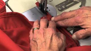 Inserting a Slit For a Backstay in a Bimini Using a Zipper [upl. by Nalro]