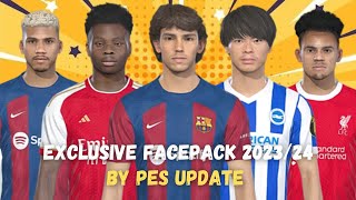 NEW UPDATE FACEPACK 2023 FOR PES 2018 CONVERT  BY PES UPDATE [upl. by Atteynod693]