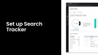 Set up Search Tracker [upl. by Elinad]