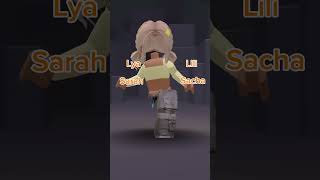 LES PRÉNOMS DES FILLES QUE J’AIME 🥰 capcut roblox [upl. by Kinna640]