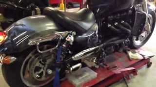 Customized Triumph Rocket 3 with deep sound exhaust [upl. by Epuladaugairam37]