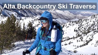 Alta Backcountry Ski Traverse  Utah Backcountry Skiing  Patsy Marley amp Mt Wolverine [upl. by Clayton]