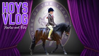 HOYS VLOG RIDING AT HORSE OF THE YEAR SHOW WITH ROLO [upl. by Lawlor]