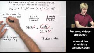 Gas Stoichiometry Equations Part 1 [upl. by Huber]