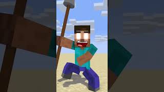 Help Herobrine Throw a Spear shorts anime funny trending [upl. by Rankin]