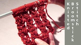 Knitted Broomstick Lace Stitch [upl. by Dhiren]