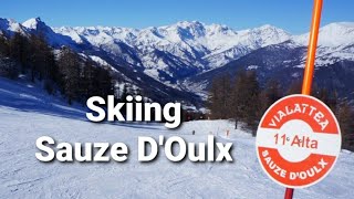 Skiing Sauze DOulx [upl. by Tnek]