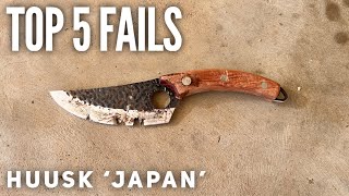 TOP 5 HUUSK Knife FAILS [upl. by Geoffry]