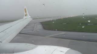 VERY BAD WEATHER Buzz 737 MAX 8200 landing at Krakow John Paul II Airport KRKEPKK [upl. by Berghoff497]