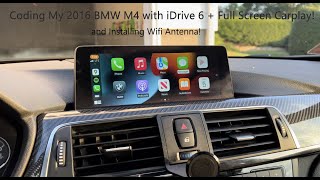 Coding Idrive 6  Full Screen Carplay and Installing WiFi Antenna [upl. by Niarda709]