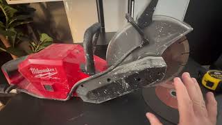 Milwaukee 2786 20 M18 FUEL Lithium Ion 9 in Cut Off Saw Review [upl. by Ahsina]