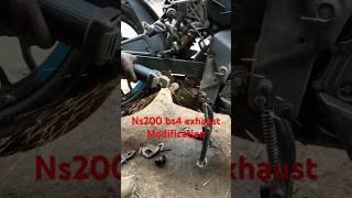 Ns200 silencer modification ns200 ns200motovlog ns200bs4 ns200ns3 bajaj [upl. by Iolanthe919]