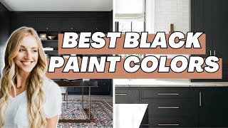 BEST BLACK PAINT COLORS for interiors amp exteriors  Top 6 Black Paint Colors for 2024 [upl. by Laubin]