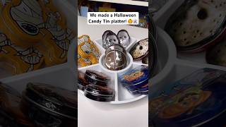 We made a Halloween Candy Tin platter 🎃👻 candy candyshop halloween platter [upl. by Chastain]