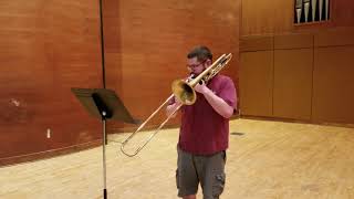 20182019 TMEA AllState Tenor Trombone Etude 2 [upl. by Cianca]