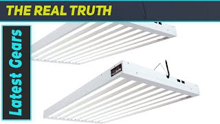 Hydrofarm FLT48 Agrobrite 8Tube Daisy Chainable Hydroponic 4Foot Grow Light Fixture The [upl. by Leuqer50]