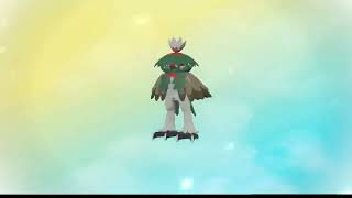 Pokemon Legends Arceus Shiny Rowlet evolving into shiny Hisuian Decidueye [upl. by Carter]