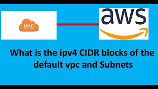 What is the ipv4 CIDR blocks of the default VPC and Subnets [upl. by Torin194]