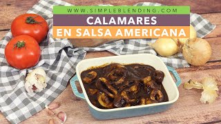 LOS MEJORES CALAMARES EN SALSA AMERICANA  Receta de aros de calamar con salsa saludables [upl. by Trever]