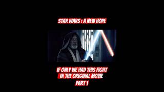 Alternate fight between ObiWan Kenobi and Darth Vader Part 1 starwars shorts edit [upl. by Neztnaj]