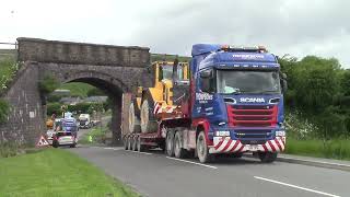 TRUCKS LEAVING HILLHEAD QUARRY SHOW 1st JULY 2016 [upl. by Eidnil]