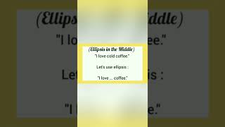 ellipsis in the middle [upl. by Ymac]