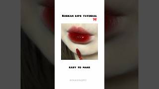 Korean lips tutorial easy to make 🎀beautytips skincare selfcare fypシ゚ 1millionviwes 1million [upl. by Ashley298]