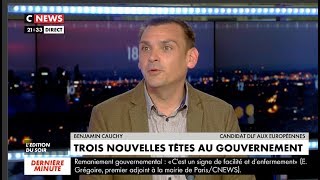 Benjamin Cauchy débat sur CNews [upl. by Marchal32]