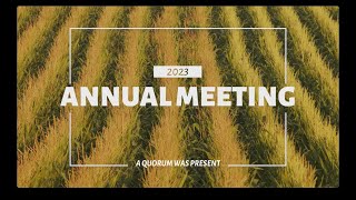 2023 Annual Meeting [upl. by Ashely]