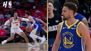 Klay Thompson STARES DOWN Dillon Brooks after draining a three on him 👀 [upl. by Acinoda928]