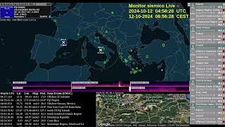 Terremoto Md 25 Campi Flegrei Napoli il 12 Ott 2024 alle 065423 prof 34 km [upl. by Anairuy511]